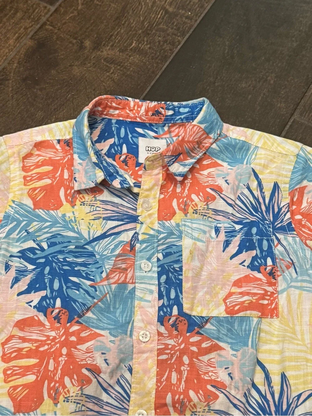 NWOT Hop Boys Tropical Camp Shirt